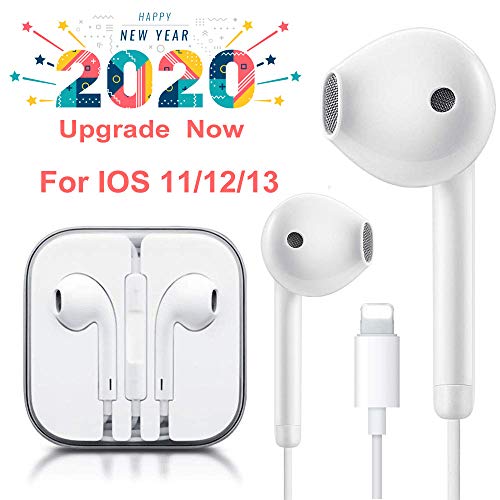 Lighting Connector Earbuds Earphone Wired Headphones Headset with Mic and Volume Control,Sound Wonderful,Compatible