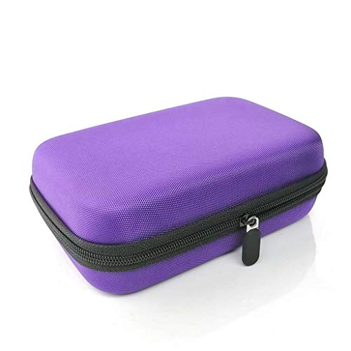 Dmsc 12 Slots Hard Shell Essential Oil Carrying Case with 5ml 10ml Roll On Bottles & Accessories for DoTERRA Young Living Travel Bag (Color : A, Size : 10ml)