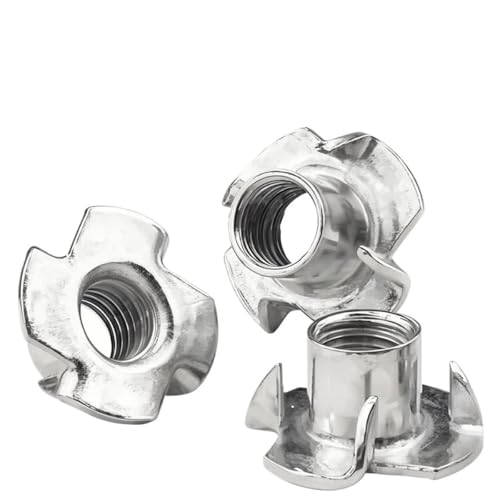 Dado a T a 4 punte M4-M10 con quattro griffe, inserto cieco for altoparlanti, mobili in legno for arrampicata(M8)