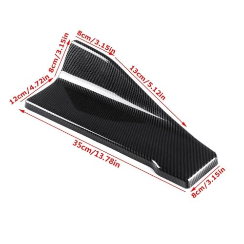 Kit carrocería de faldón lateral universal de 35 cm con alerones de precisión 2