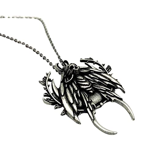 Gulang-keng Gothic Skull Necklace Silver Death