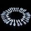7.5cm Teardrop White