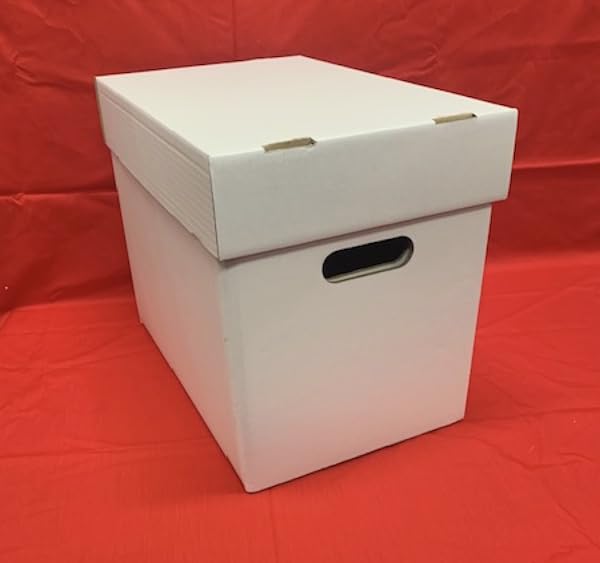 Incognito Comics Comic Book Storage BUNDLE OF 3 (THREE) CARDBOARD A4 FILING STORAGE BOXES WITH LIDS - Ideal For Magazines And Office Filing