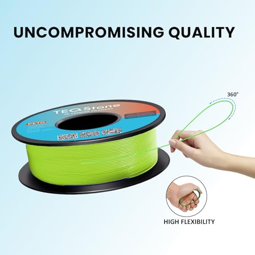 Image of PLA Filament 1.75mm Neon Green 1KG Perfectly Wound Accuracy + /-0.02mm Apple Green PLA Basic 3D Printer Filament