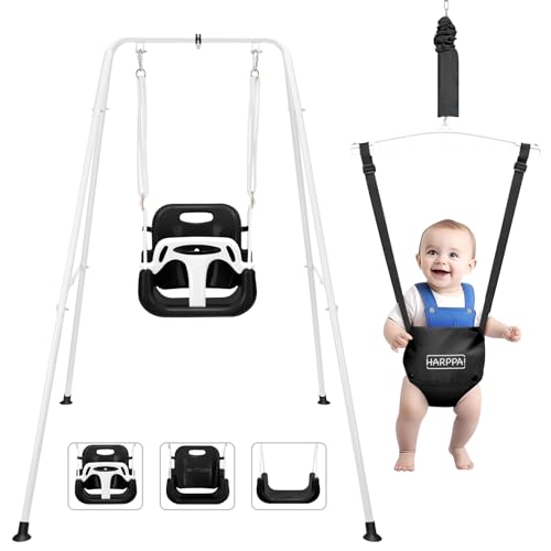 HARPPA 2 in 1 Toddler Swing Set, Foldable Kids Swing ...
