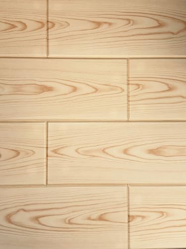 À LA MAISON CEILINGS WP01nm-12 Foam Wood Ceiling Planks 39 in x 6 in, Natural Maple, Pack of 12