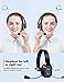 TECKNET Trucker Bluetooth Headset, Trucker Bluetooth Headphones with Microphone AI Noise Canceling Wireless On Ear Headset, Hands Free Wireless Headset for Cell Phone Computer Office Home (Black)