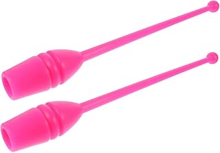 INOOMP 2 Piezas Equipo de Gimnasia Palo de Gimnasia Poste de Gimnasia de Colores calistenia Ejercicio de Gimnasia de Gimnasia el plastico Rosado