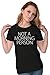 Not a Morning Person Lazy Day Womens Slim Fit Graphic Tee Black