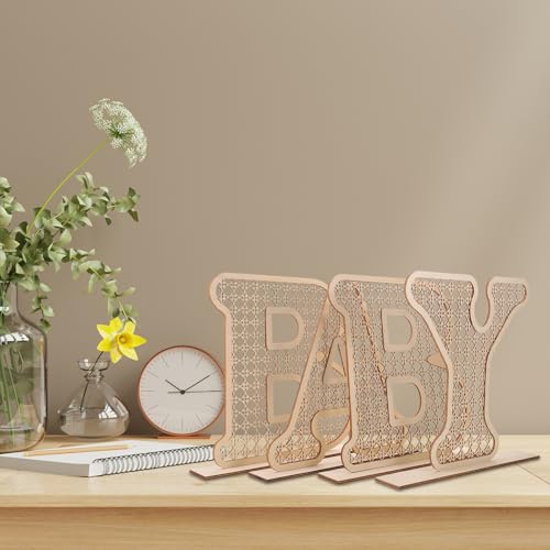 Figuras de madera decorativas para ordenar el cuarto infantil con estilo 7