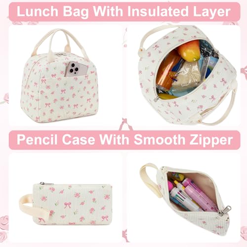 BTOOP School Backpacks for Teen Girls Bookbags Lightweight Kids Backpack School Bags Set with Lunch Box Pencil Case