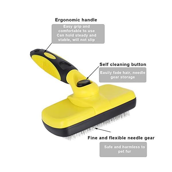 Pet Comb, ABS Remove Matted Fur Knots Tangles Pet Open Knot Comb with Teeth Dogs Scalable Automatic Hair Removing Grooming Supplies for Cats DogsBrushes Pet Comb, ABS Remove Matted Fur Knots Tangles Pet Open Knot Comb with Teeth Dogs Scalable Automatic Hair Removing Grooming Supplies for Cats DogsBrushes