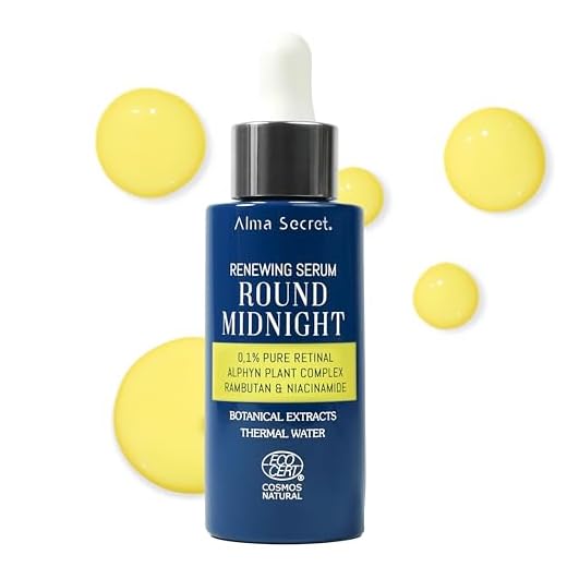 Alma Secret Sérum Facial Retinal Puro - Antiarrugas Manchas Iluminador Hidratante Niacinamida Rambután Vegano Cruelty Free - Antiaging noche (potencia 0,1%)