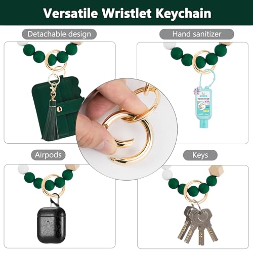 Image of Wristlet Wallet for Women with Keychain - RFID Card Holder Small Wallet Wristlet with Key Ring