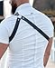 Men's Leather Chest Harness Body Chain Adjustable Gothic Vest Shoulder Armors Strap Steampunk Belt Rave Clubwear Costume