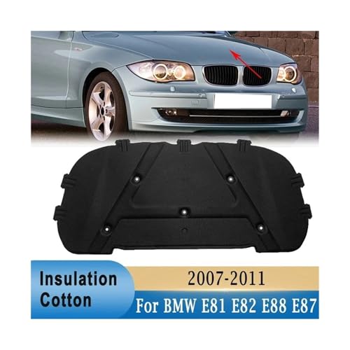 Coussin coton d'isolation pour capot moteur avant de BMW E81 E82 E87 2007-2011
