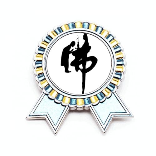 Broche de moine Guanyin en métal M idéale pour vos séances de méditation