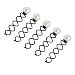 Honbay 10PCS Black Round Head Spiral Bobby Hair Pins Twist Screw Hair Pins Spin Pins Bun Stick Pick, with 14mm Pearl