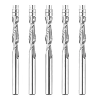 SpeTool 5PCS Upcut Spiral Flush Trim Router Bits Set wiith 1/4