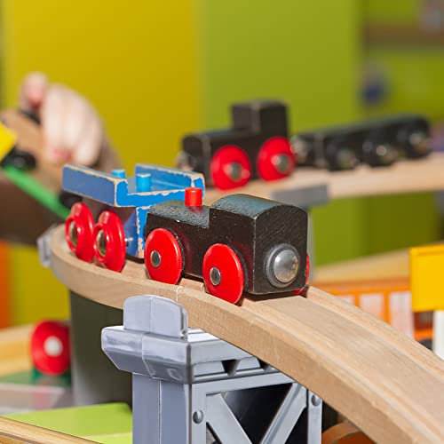 12 pcs train bridge pier track railway accessories multi level support risers high level blocks compatible all major brands greygreen