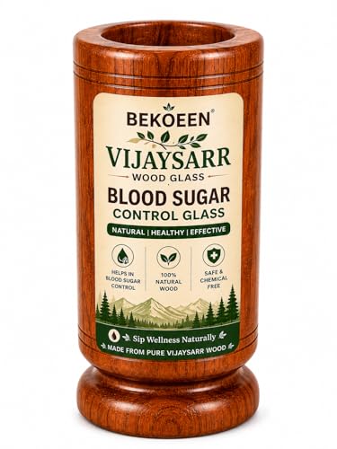 Image of Vijaysar Wood Ayurvedic Extra Large Glass | Lab Tested | Bija Tree Wooden Tumbler | Pterocarpus Marsupium Herbal Wood, Vijaysar ki lakdi ka Glass 100ml Water Capacity