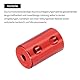 QUARKZMAN Wellenkupplung Verbinder mit Bohrung von 3mm-5mm Länge 20mm φ 12mm 6 Pcs Wellenkupplungen M4 Aluminiumlegierung Starre Kupplung für Auto Motorzubehör 3D-Drucker DIY-Roboter Rot