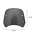 HARPUOU Universal Motorcycle Windshield Carbon Wind Deflector Windscreen Front Flyscreen with Mount for Motorbike 5