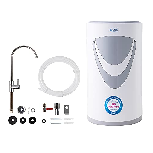 all clear uv water purifier - AMI Sola Pure, Under-The-Counter UV Water Purifier, Water Filter for Sink with UV and UF