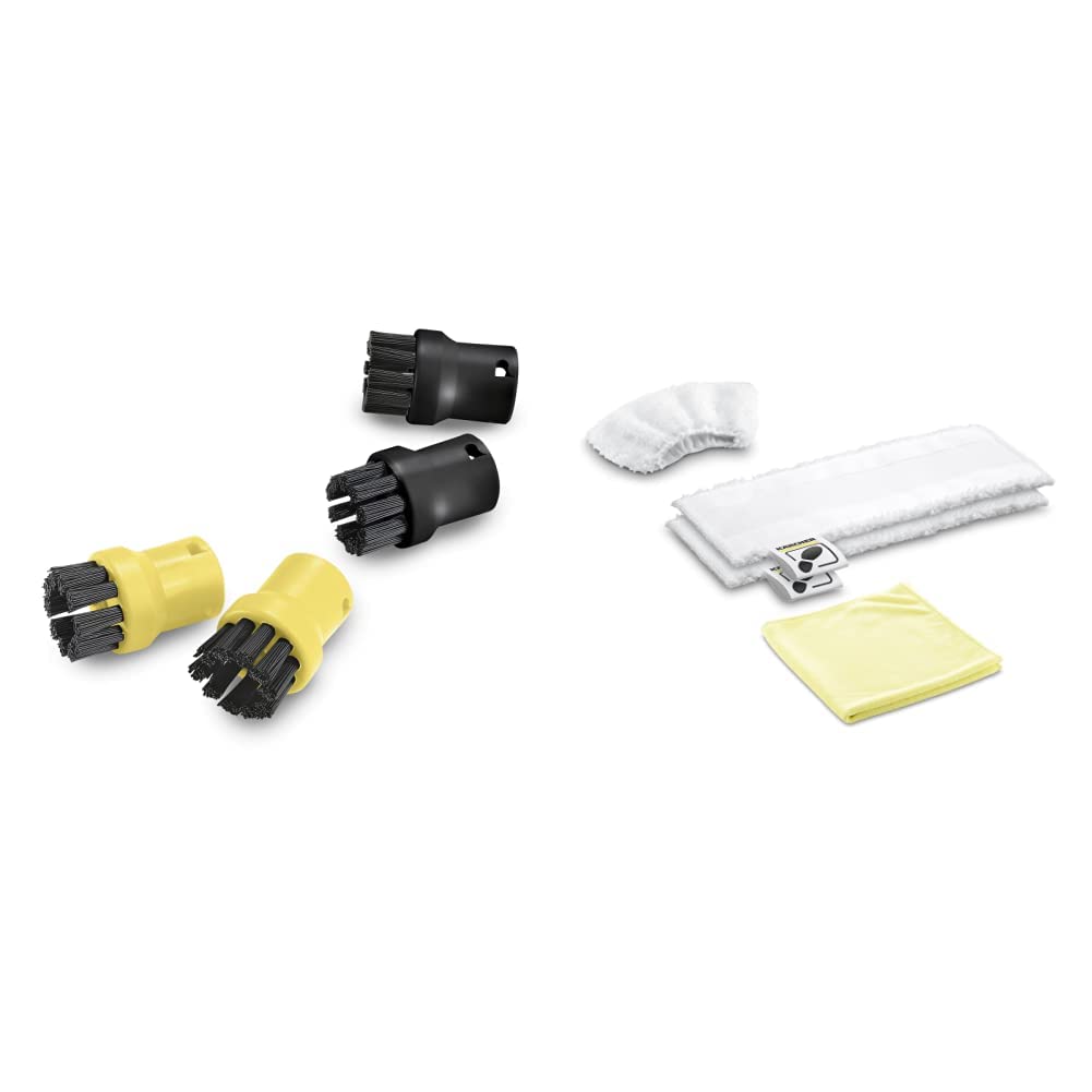Accessoire Kärcher set de nettoyage microfibre et brosse ronde pour une cuisine étincelante
