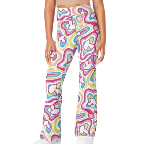 Hawapod Girls Flare Pants Butt Lift High Waisted Boootcut Pants Stretchy Durabled Cute Bell Bottons Leggings3
