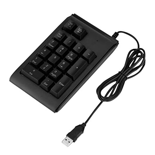 Mini Cool Vattentät 3-färg USB Numeriskt tangentbord 19-tangent USB Numpad Portabl för Microsoft, Android, iMac-system