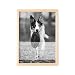 DEL MÀ Unique & Personal Andenken an verstorbenen Hund Bild im Stil einer Gedenktafel zur Erinnerung & Trauer personalisiert mit Foto Geschenk für Hundebesitzer mit Bilderrahmen Din A4 (Hochformat)