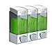Produktbild GUI Wandmontage 3 Outlets Pressen Durable Flüssigseifenspender Lotion Box Hair Conditioner Lagerung for Badezimmer WC