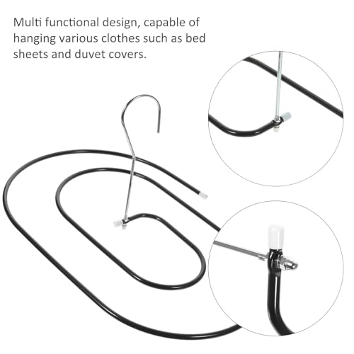 Support spirale acier pour séchage de couette et draps de lit
