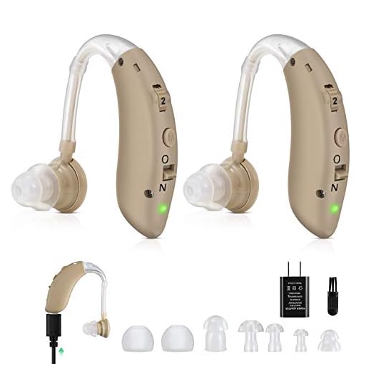 Hearing Amplifier, Rechargeable Hearing Amplifiers Personal Hearing Amplifier Device, 4 Channels Noise Reduction Digital Hearing Aid Amplifier - Portable Hearing Amplifiers for Seniors and Adults