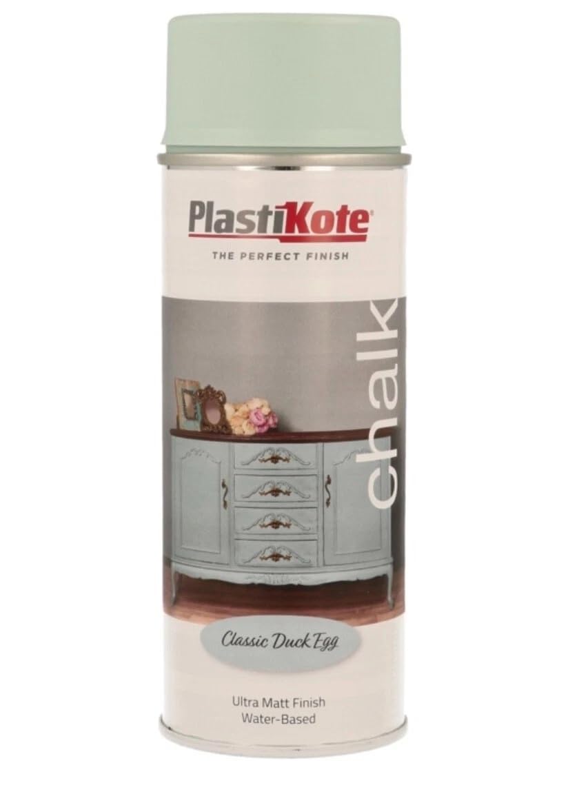 SuperGift.com 400ml, Heritage Chalk Spray Paint, Ultra Matt Finish (1, Classic Duck Egg)