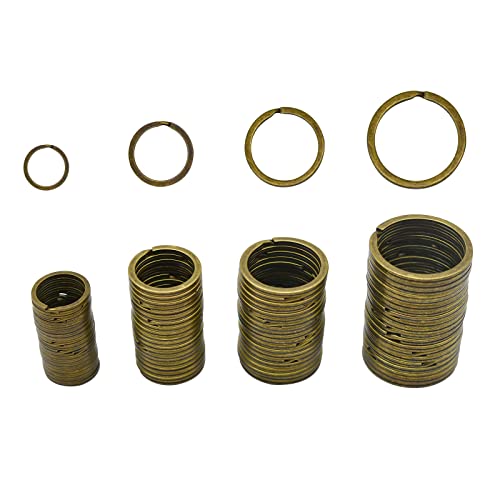 Maydahui 80 PCS Split Key Chain Ring Assorted Size Flat Vintage Bronze Color 4 Size (4/5, 1, 1-1/5, 1-2/5 Inches) for Home Car Keychain Maydahui 80 PCS Split Key Chain Ring Assorted Size Flat Vintage Bronze Color 4 Size (4/5, 1, 1-1/5, 1-2/5 Inches) for Home Car Keychain