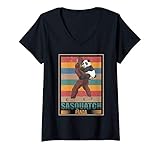 Photo Gallery donna sasquatch big foot vintage retro carrying cute kawaii panda maglietta con collo a v Photo Gallery donna sasquatch big foot vintage retro carrying cute kawaii panda maglietta con collo a v