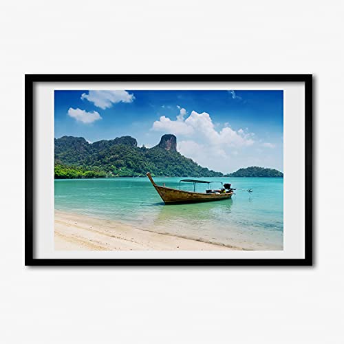 Affiche tableau décoratif Tulup 60x40 pour remplacer vos murs vides par un bateau