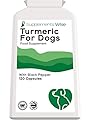 Turmeric For Dogs - Powerful Dog Pain Relief Anti Inflammatory for Hips and Joints - For Senior or Young Canines - Curcumin Turmeric Supplements for Dogs with Black Pepper - 120 x 500mg Capsules