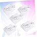 Happyyami 5pcs Traceless Hooks for Wall Bathroom Kitchen No Tool Needed Moisture Resistant Hooks for Hats Cloths Towels