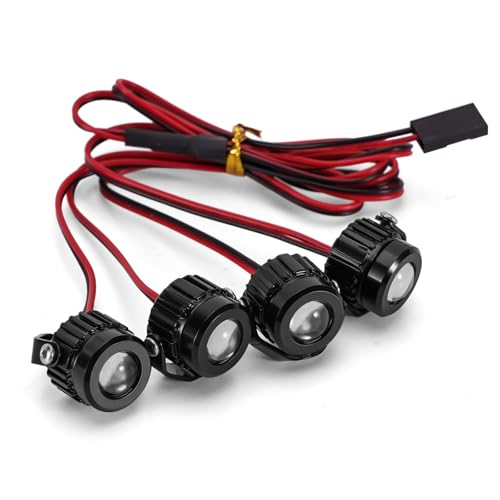 Luces de Aluminio para Crawlers 1/10 con Controlador Avanzado y Piezas de Actualización RC