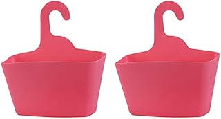 Lanbowo Kosz 2 szt. plastikowy wieszak na prysznic Caddy organizer do przechowywania do łazienki pod prysznic do przechowywania szampon odżywka do mycia ciała