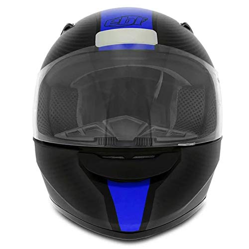 Capacete Ebf E0X Spectro 58/Preto Fosco/Azul