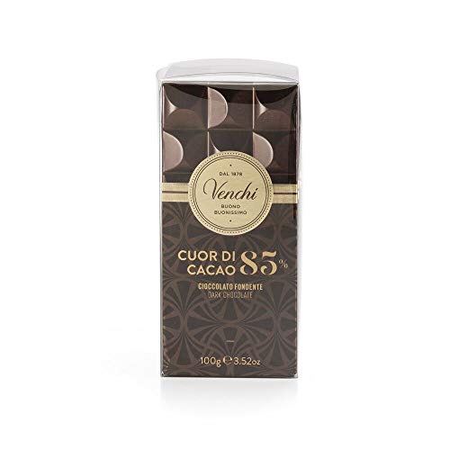Venchi Set mit verpackten Tafeln Cuor di Cacao 85 %, 600 g– Extra Zartbitterschokolade glutenfrei – Bild 3