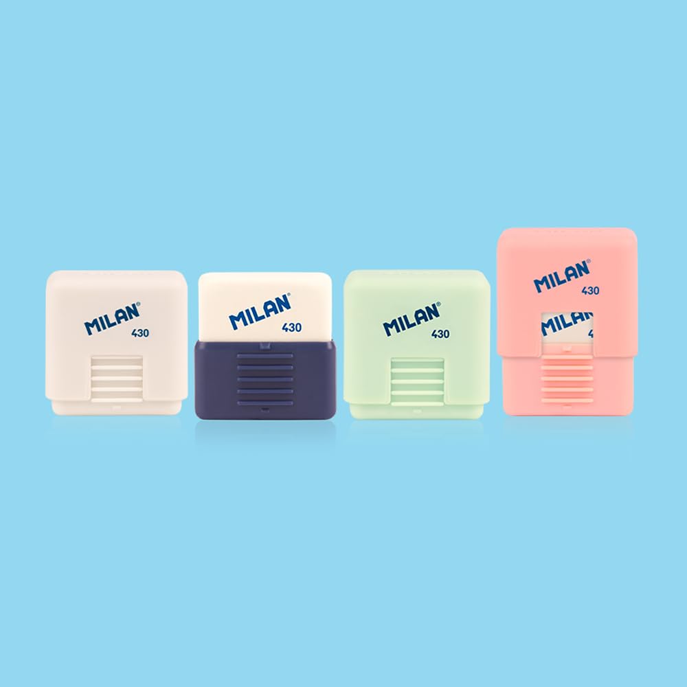 MILAN® Caja expositora 30 gomas miga de pan 430 con funda School, serie 1918