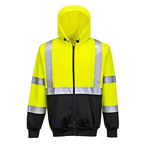 Sweat à Capuche Haute Visibilité Bicolor pour Éviter les Risques de Nuit