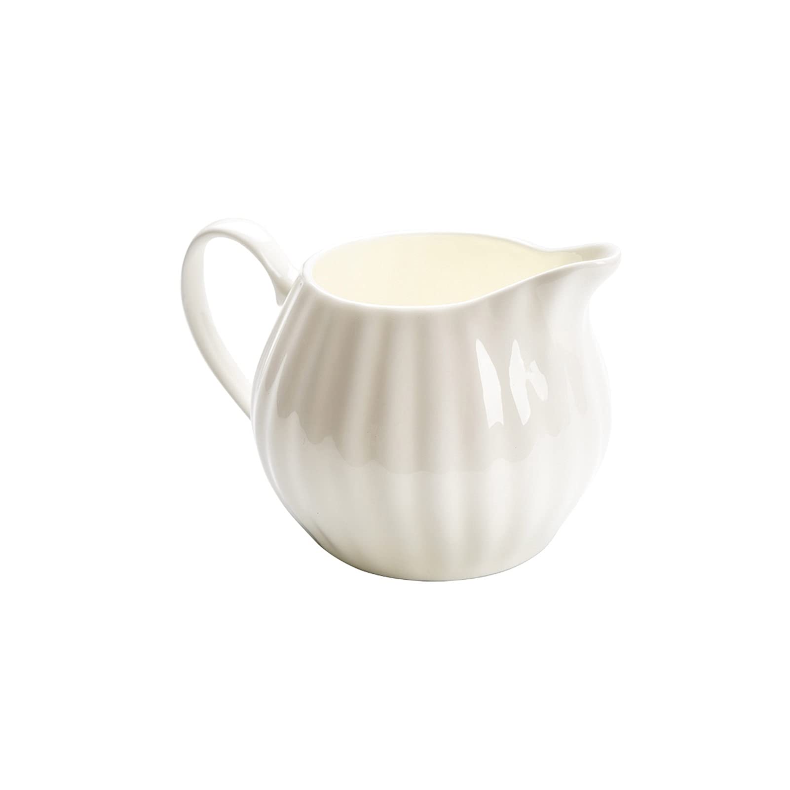 Saucer Ceramic Gravy Boat Coffee Creamer Cream Pitcher Perfect Serve Milk Cream Salad Hot Maple Syrup Elongated Butter 300ml / 10.1oz 2 Pieces Dish