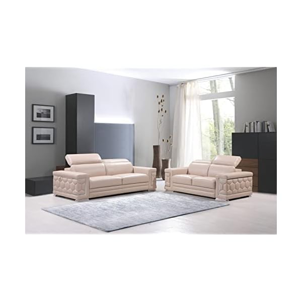 Blackjack Furniture Usry Italian Leather Upholstered Living Room