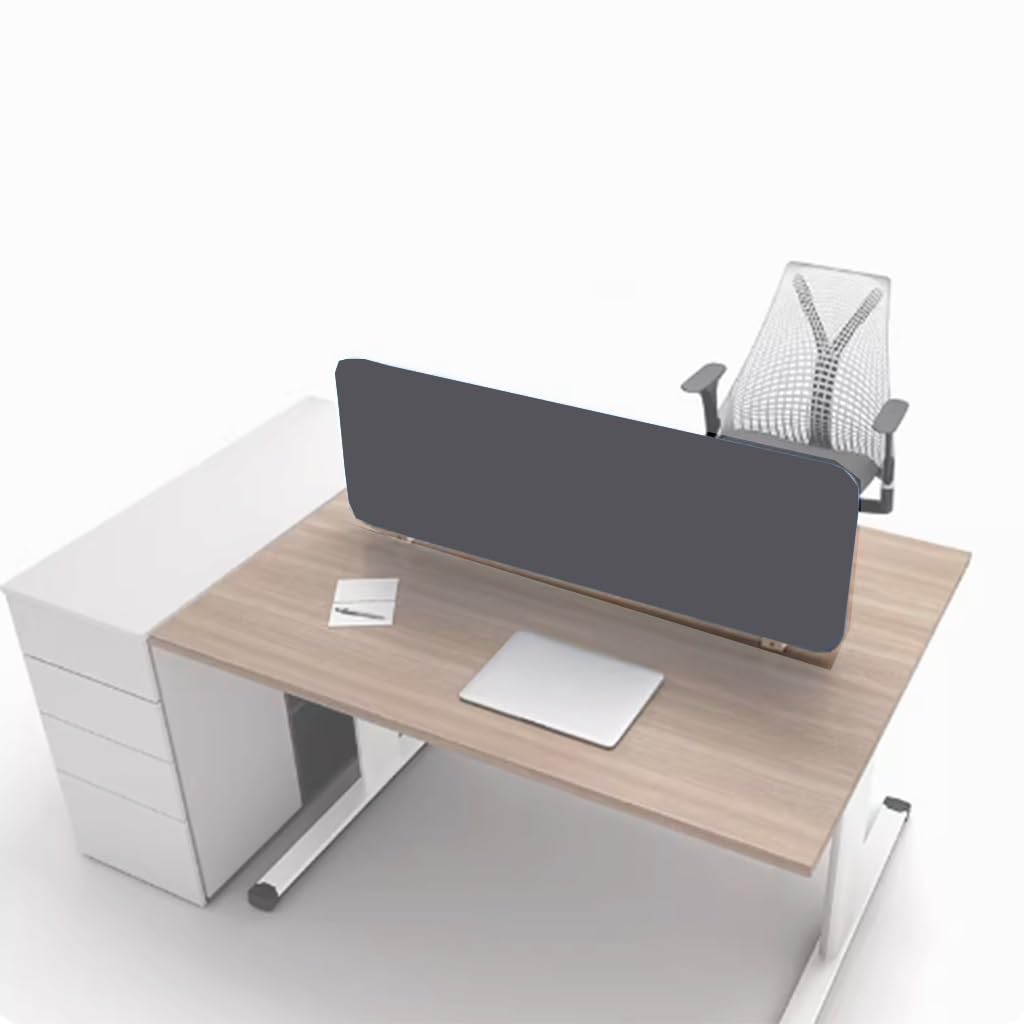 HJYCLFAZU Desk Privacy Divider, Acoustic Mounted Panel, Dividers, Partitions, Reduce Noise And Visual Distractions(Gray,30X100CM)